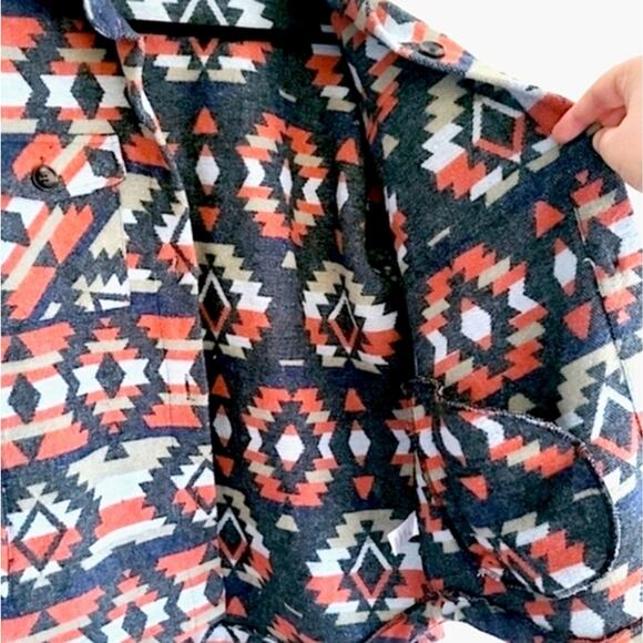 Staccato Women’s Coat Jacket Size L Indie Southwestern Print - Picture 4 of 11